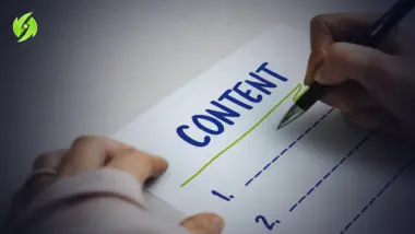 كتابة المحتوى